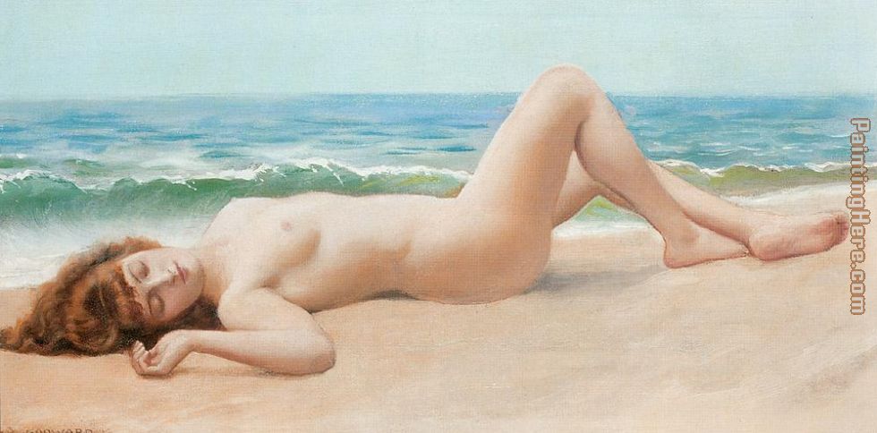 Nude on the Beach painting - Lord Frederick Leighton Nude on the Beach art painting